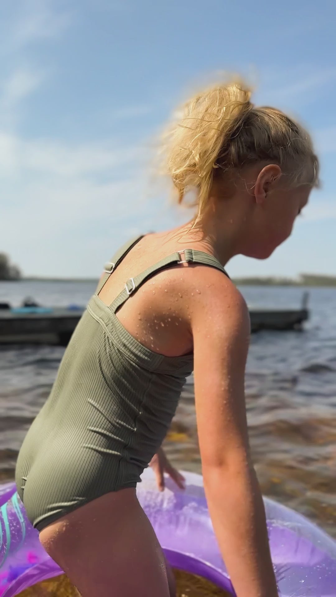 AVA SWIMSUIT - PINE GREEN