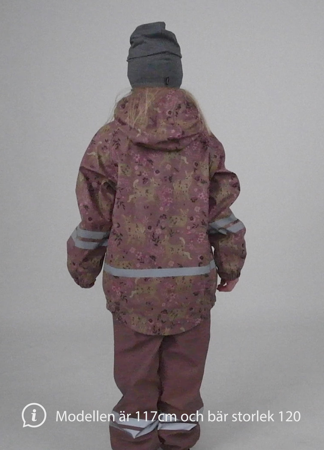 LEKHYTTAN RAIN SET, FLEECE - ROSE