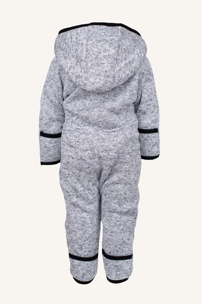 BORMIO BABY OVERALL - GREY MELANGE