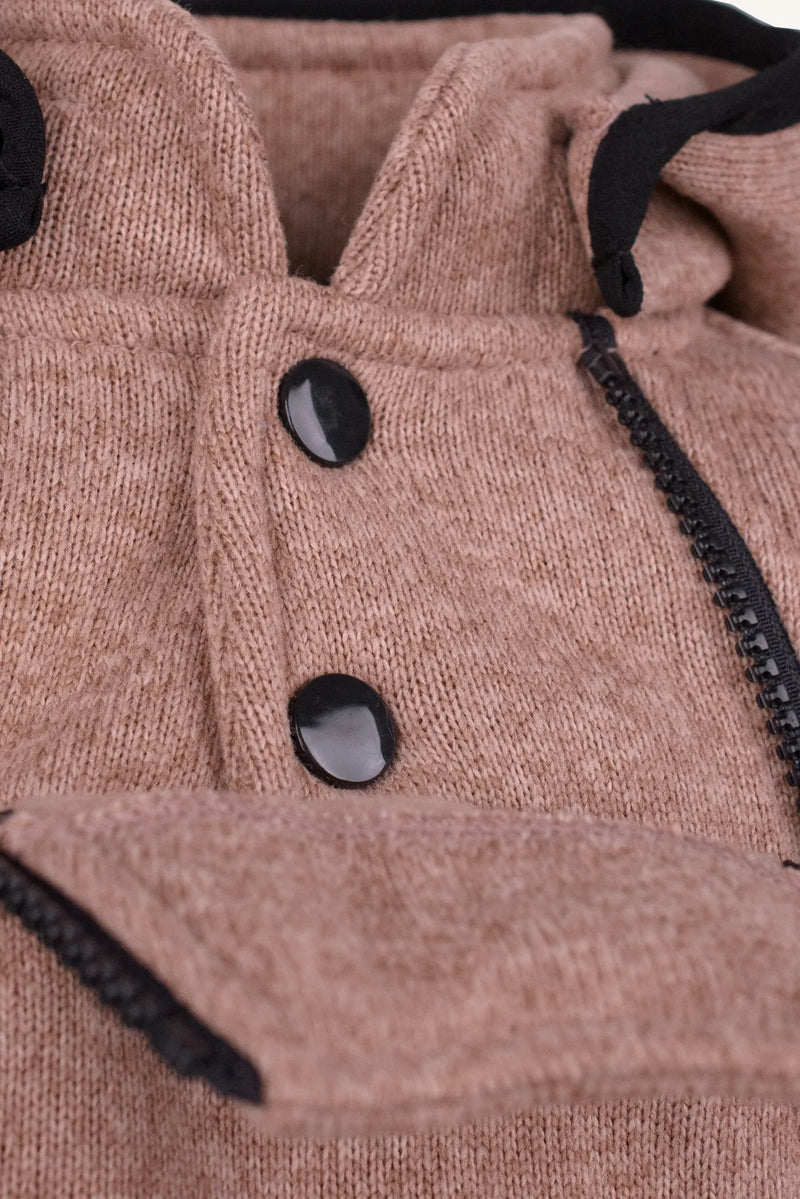 BORMIO FLEECE BABY OVERALL - BLUSH