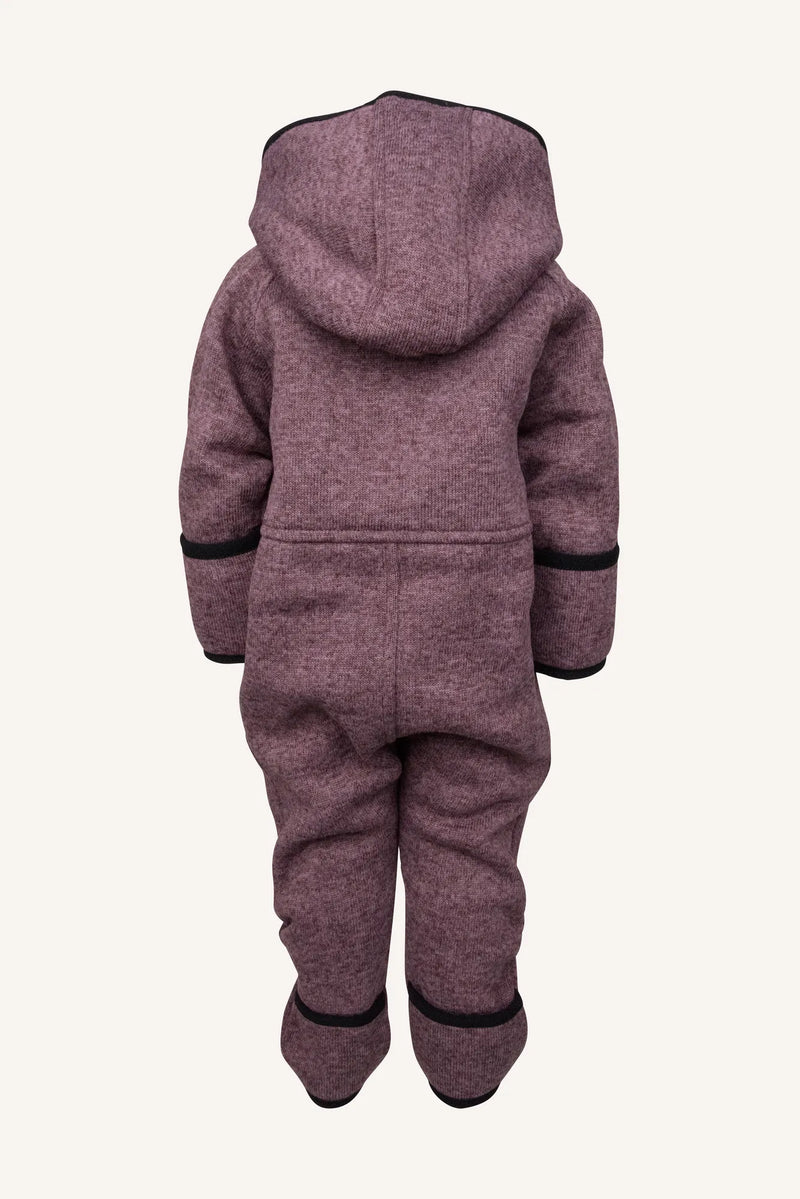 BORMIO FLEECE BABY OVERALL - DUSTY MAUVE