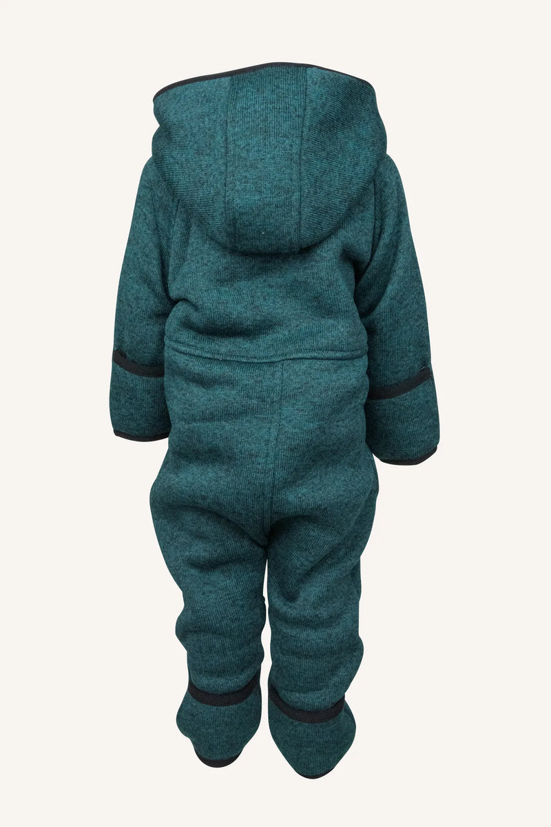 BORMIO FLEECE BABY OVERALL - DARK TEAL