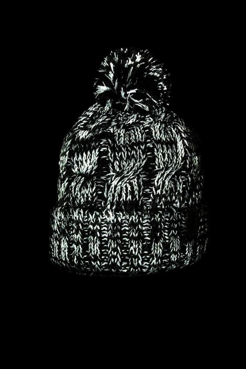 NIGHTLIGHT HAT, REFLECTIVE - GREY/BLACK
