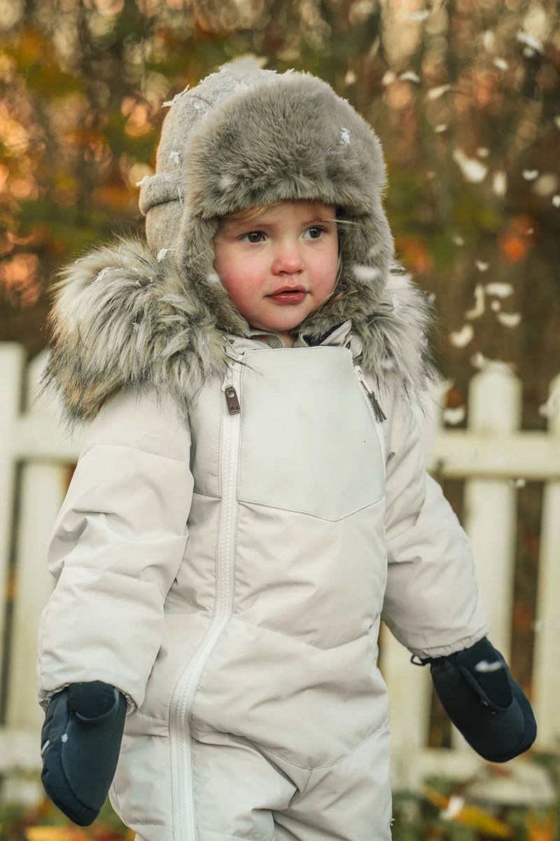 ROCKY WINTER BABY OVERALL - OFFWHITE