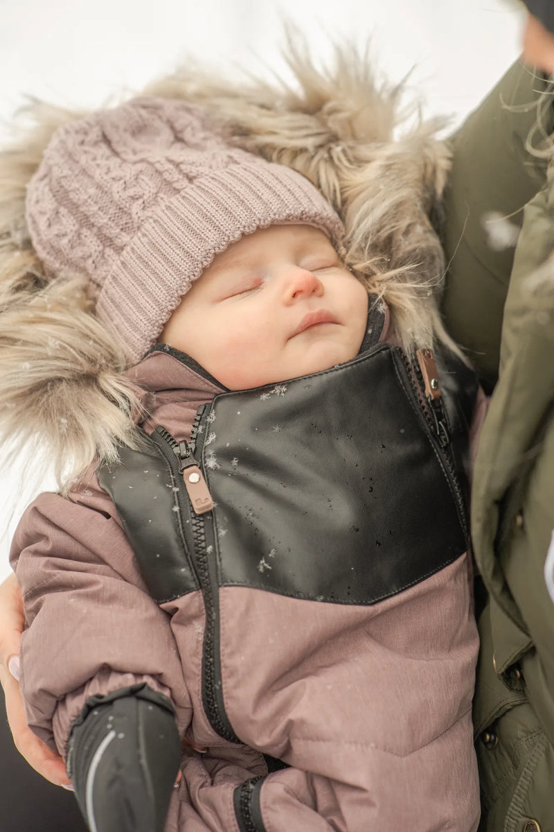 ROCKY WINTER BABY OVERALL - DUSTY MAUVE