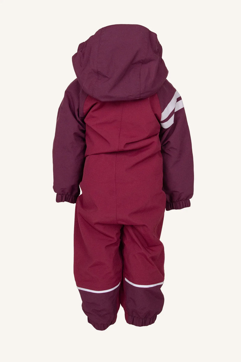LINGBO SHELL BABY OVERALL - PLUM/CERISE