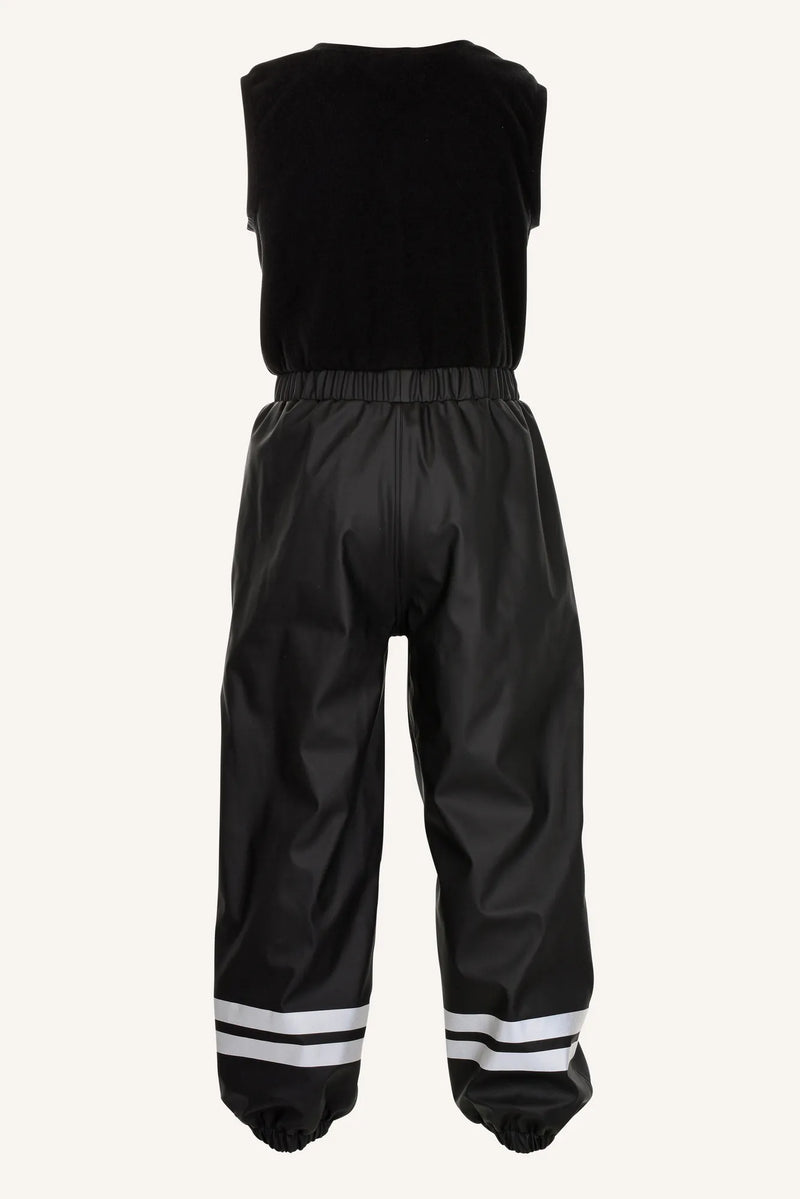 VIK RAIN PANTS, FLEECE - BLACK