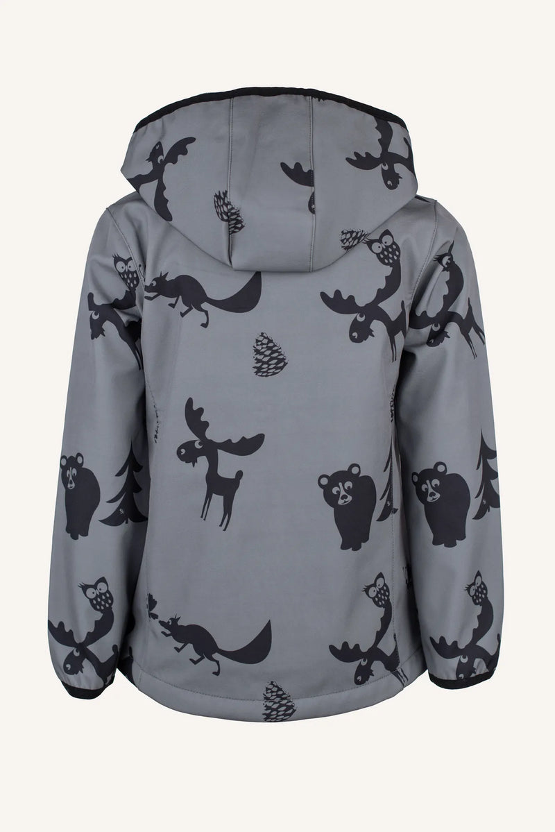 MELBOURNE SOFTSHELL JACKET - ANTH/BLACK