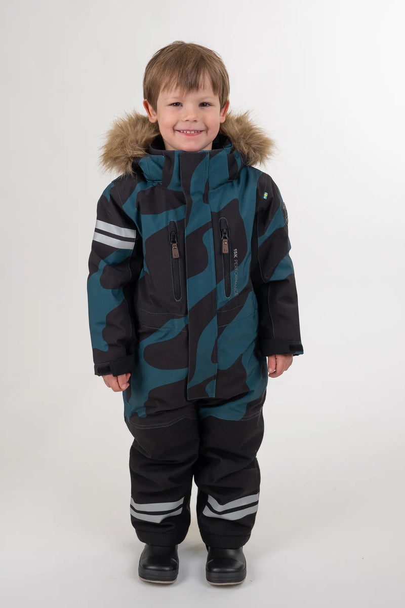 COLDEN WINTER OVERALL - DARK TEAL/BLACK