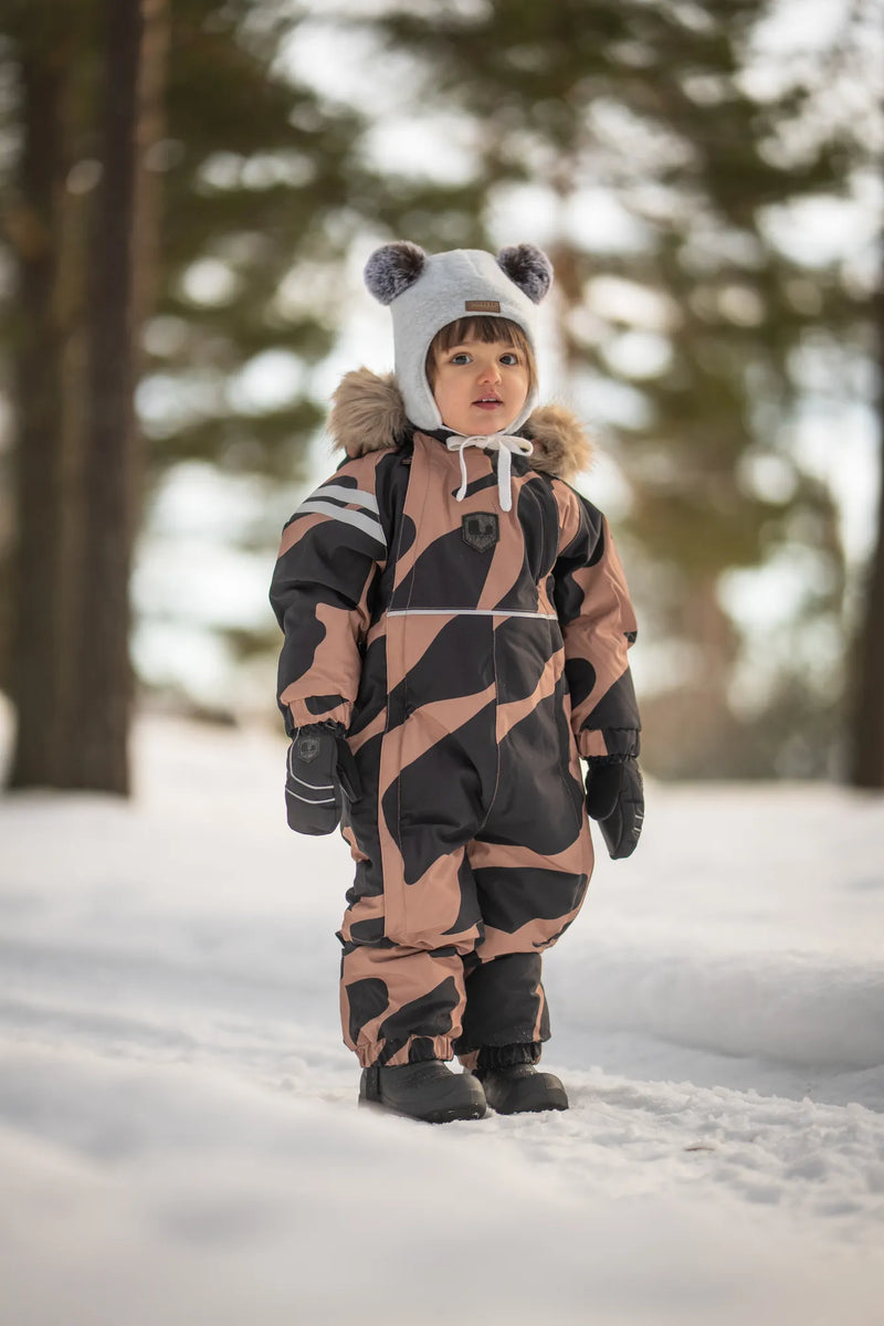 COLDEN WINTER BABY OVERALL - BEIGE/BLACK