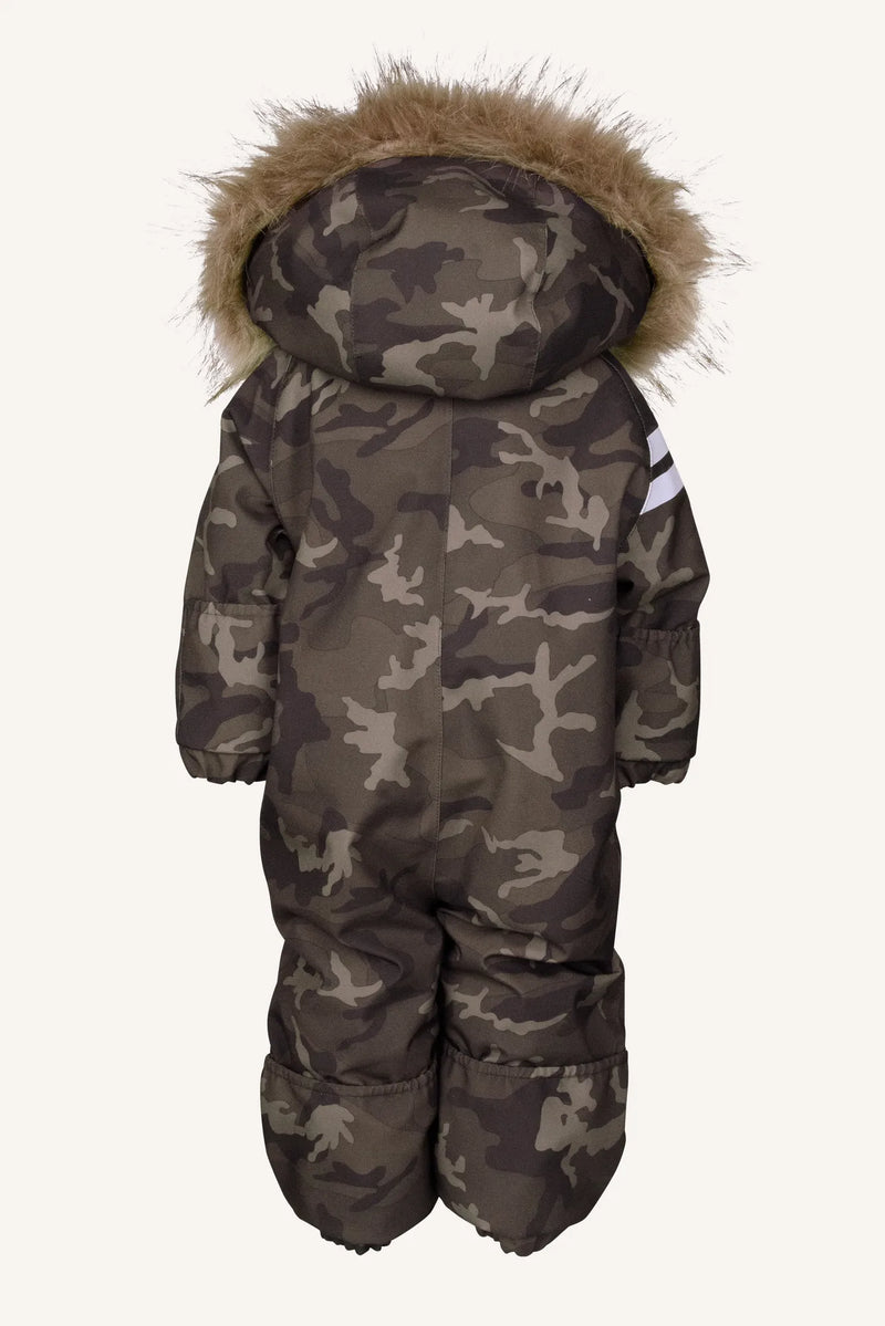 CAMO BABY OVERALL - BROWN