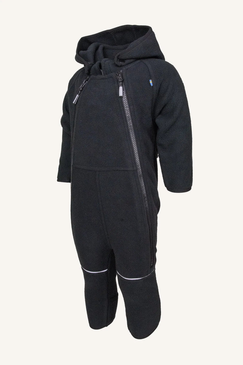 VINDEL BABY OVERALL WINDFLEECE - BLACK
