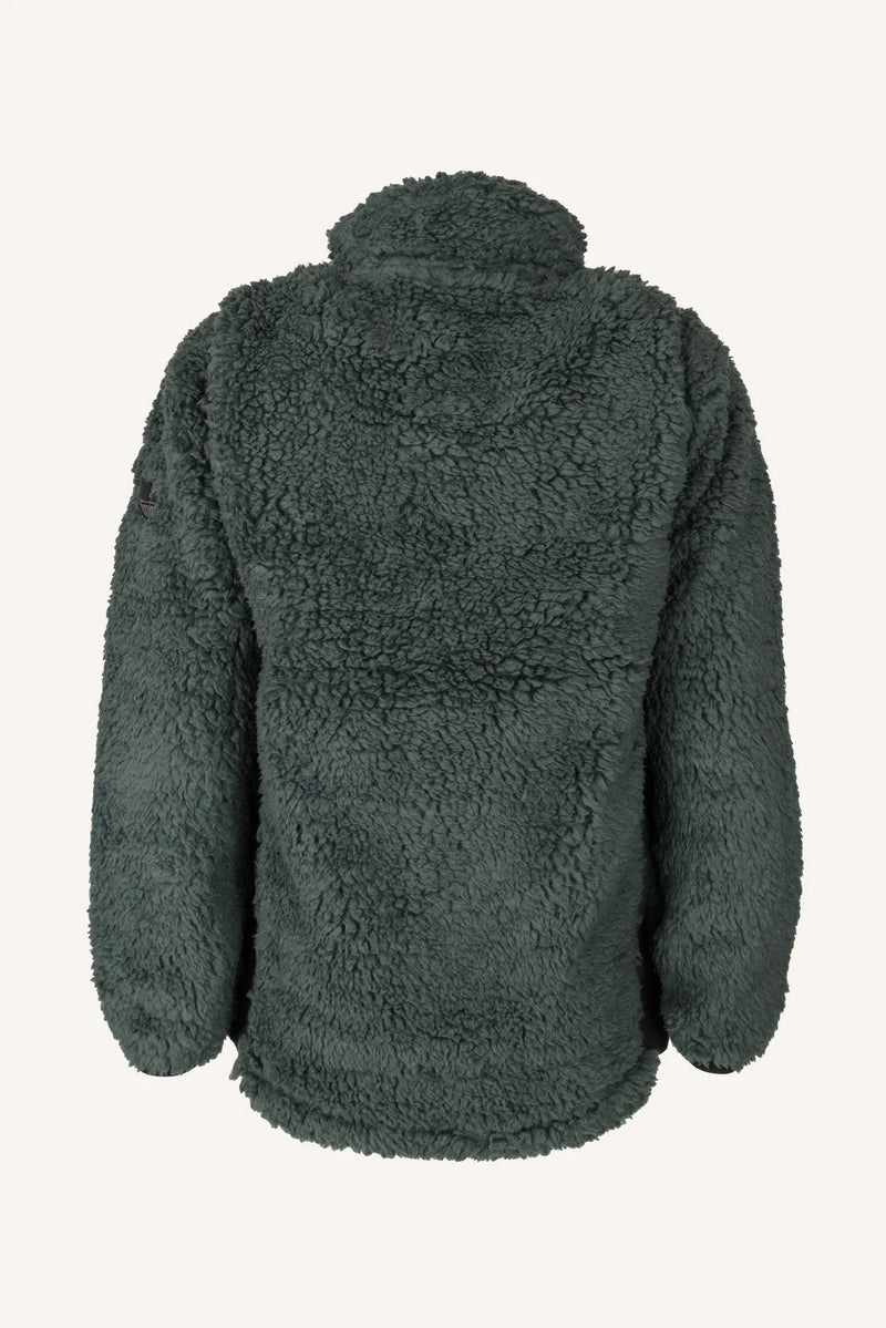 MUDDUS PILE JACKET, WINDFLEECE - GREEN