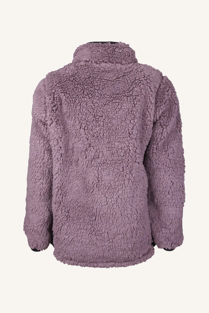 MUDDUS PILE JACKET, WINDFLEECE - DUSTY MAUVE