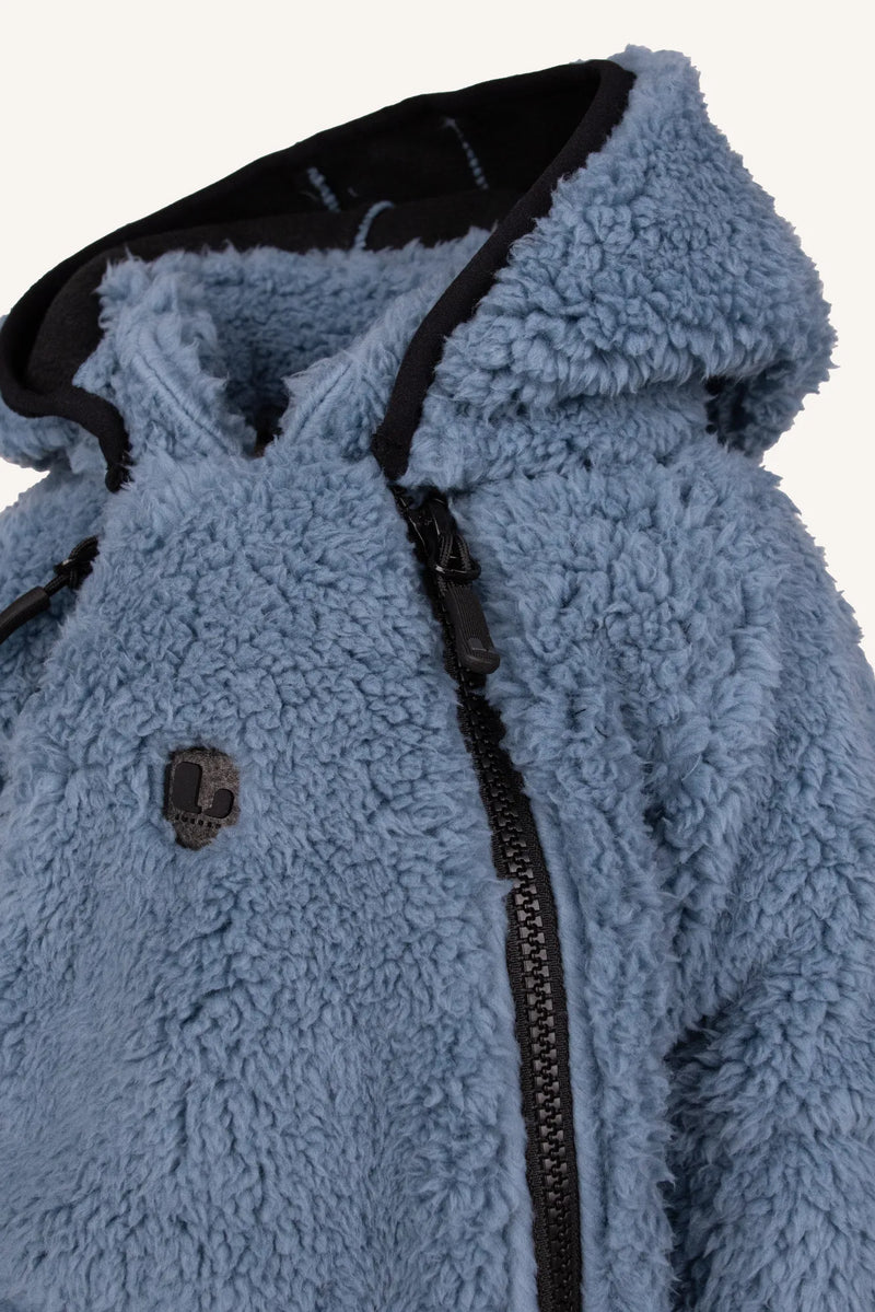 MUDDUS PILE BABY OVERALL, WINDFLEECE - BLUE