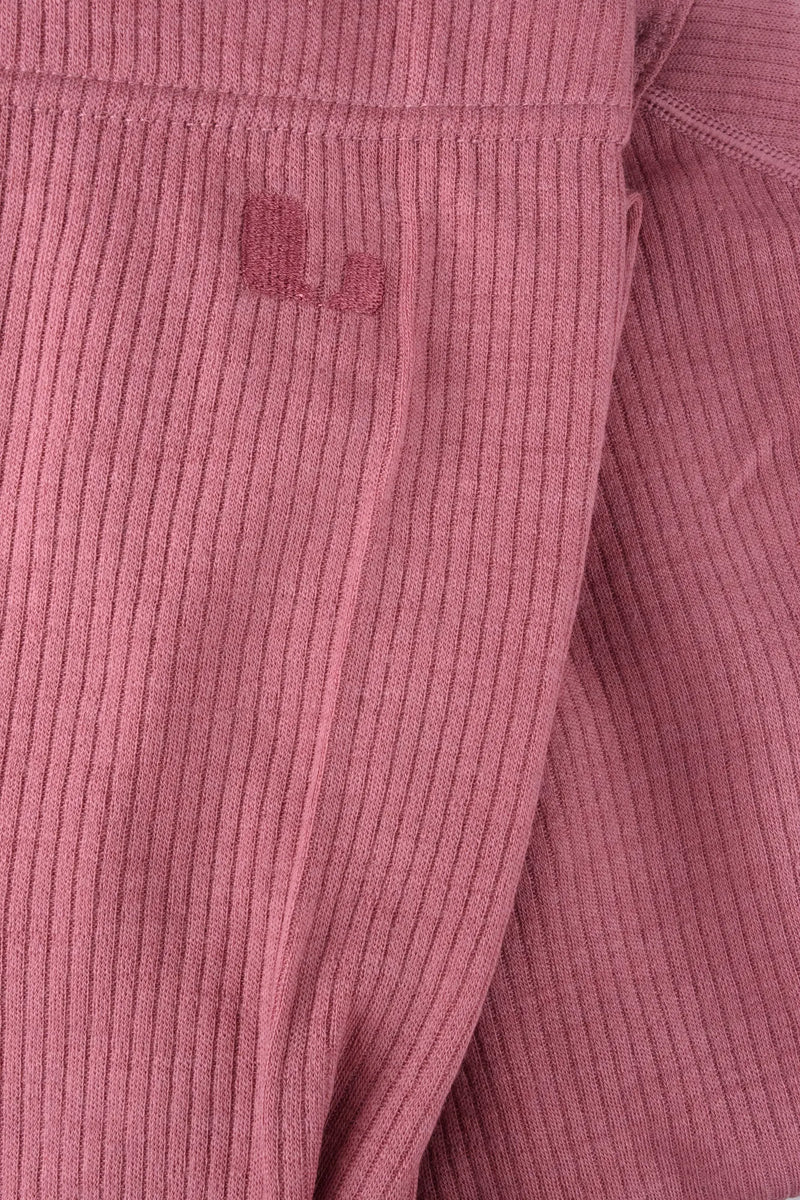 RIB MERINO SET - ROSE