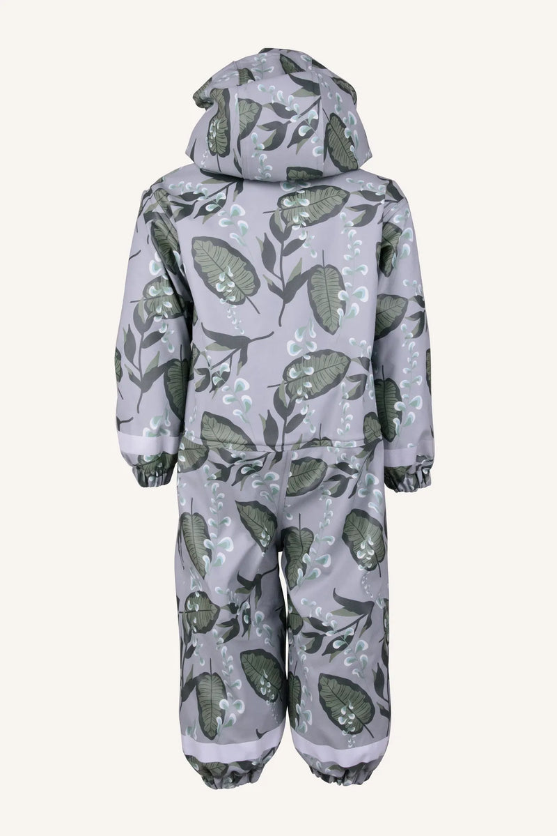 LEKHYTTAN RAIN BABY OVERALL, FLEECE - GREY