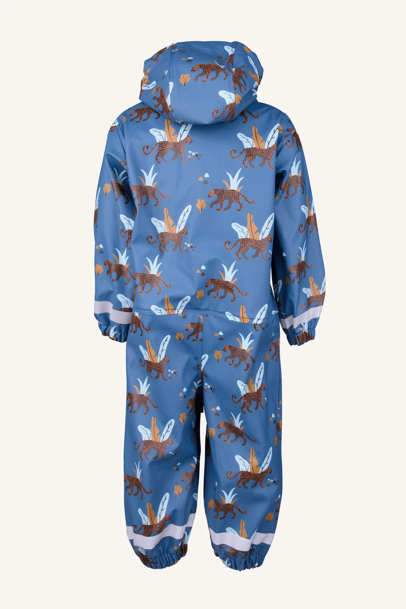 FORSHEM RAIN BABY OVERALL - BLUE/BROWN