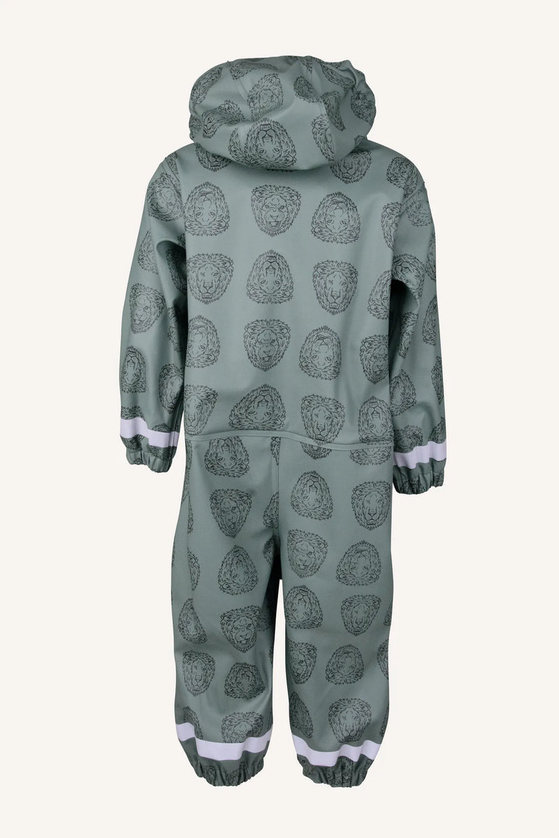 FORSHEM RAIN BABY OVERALL - GREEN/BLACK