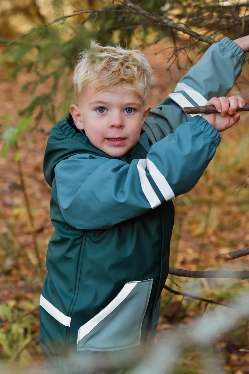 FAGERHULT RAIN SET, FLEECE - LAGOON/MINT GREEN