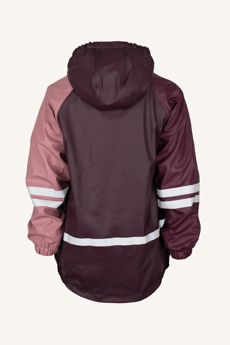 FAGERHULT RAIN SET, FLEECE - PLUM/DRY ROSE