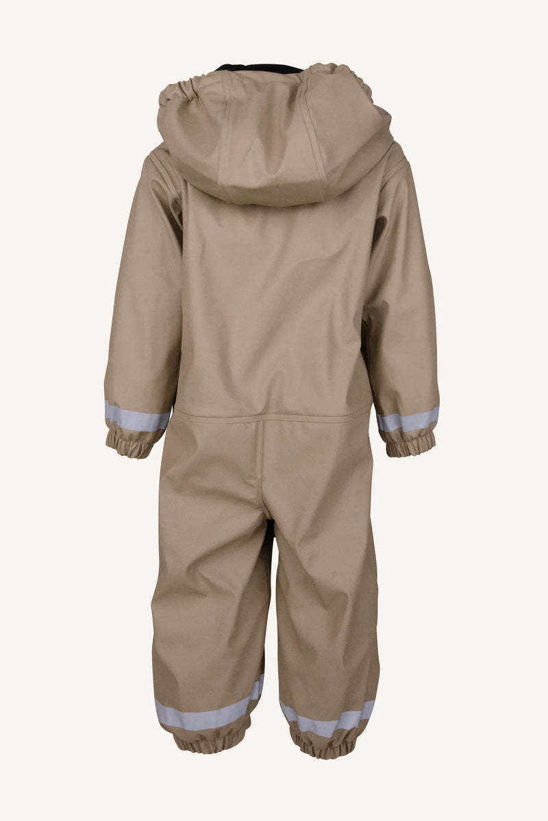 FAGERHULT RAIN BABY OVERALL, FLEECE - POTATO
