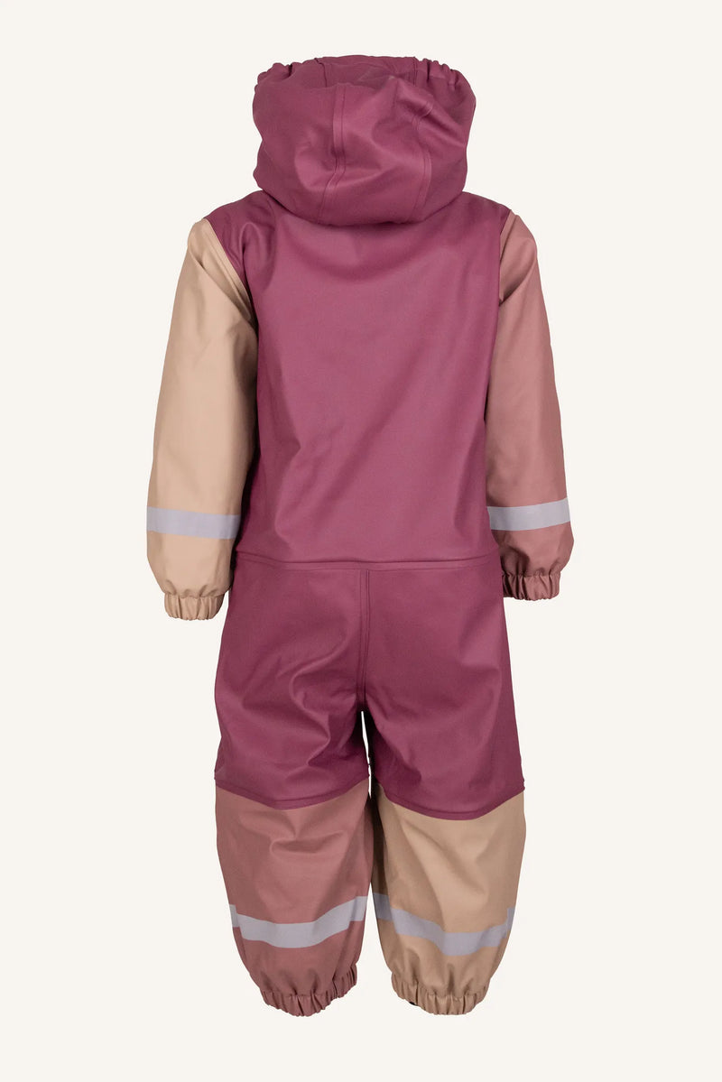FAGERHULT RAIN BABY OVERALL, FLEECE - PINK/ROSE