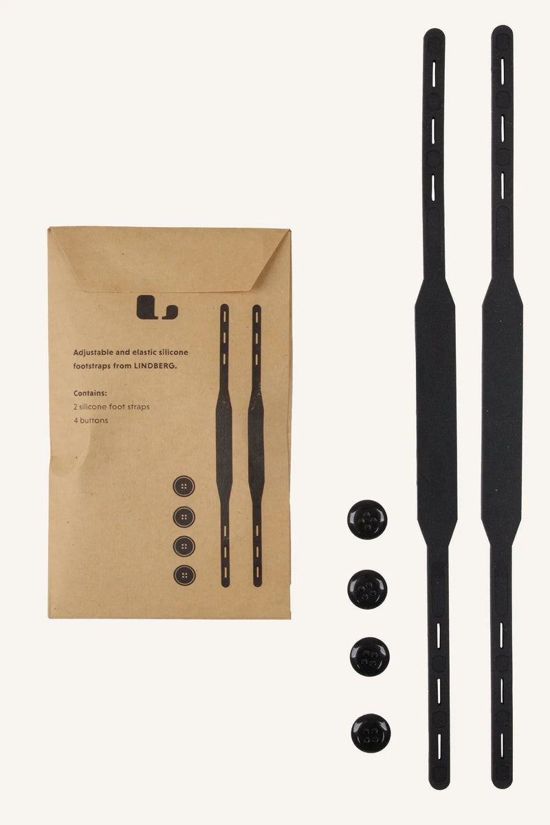 FOOT STRAPS, SILICONE - BLACK