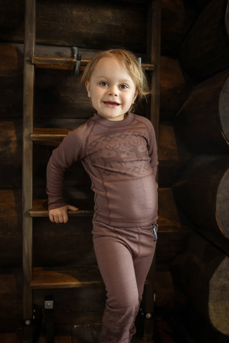 KÅBDALIS MERINO SET - DUSTY MAUVE