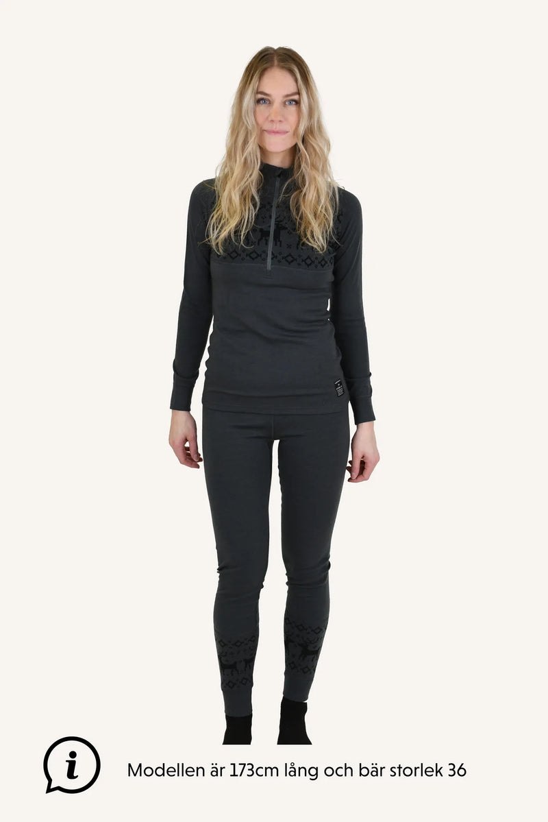 KÅBDALIS MERINO PANTS, WOMEN - ANTHRACITE