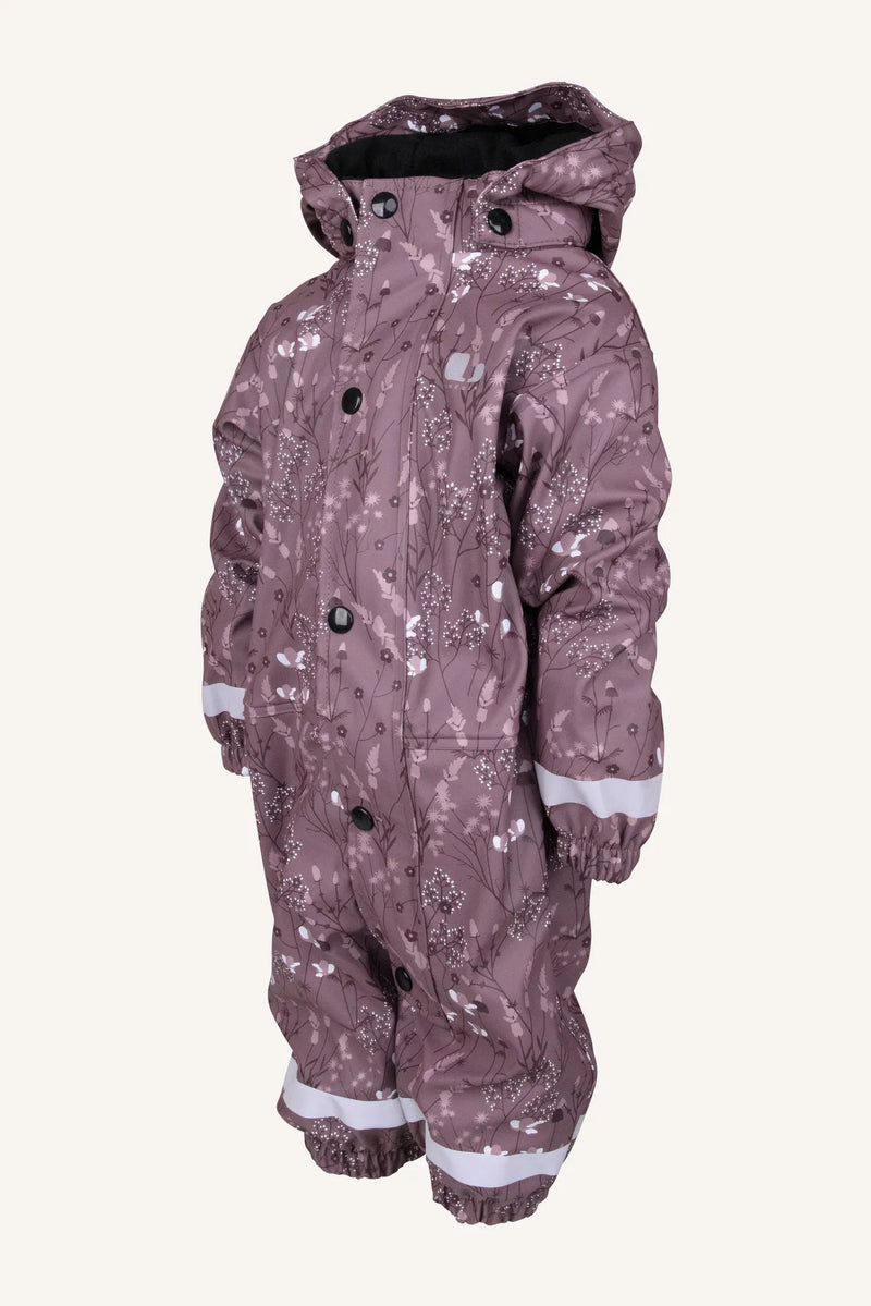VATTNADAL RAIN BABY OVERALL FLEECE - DUSTY MAUVE