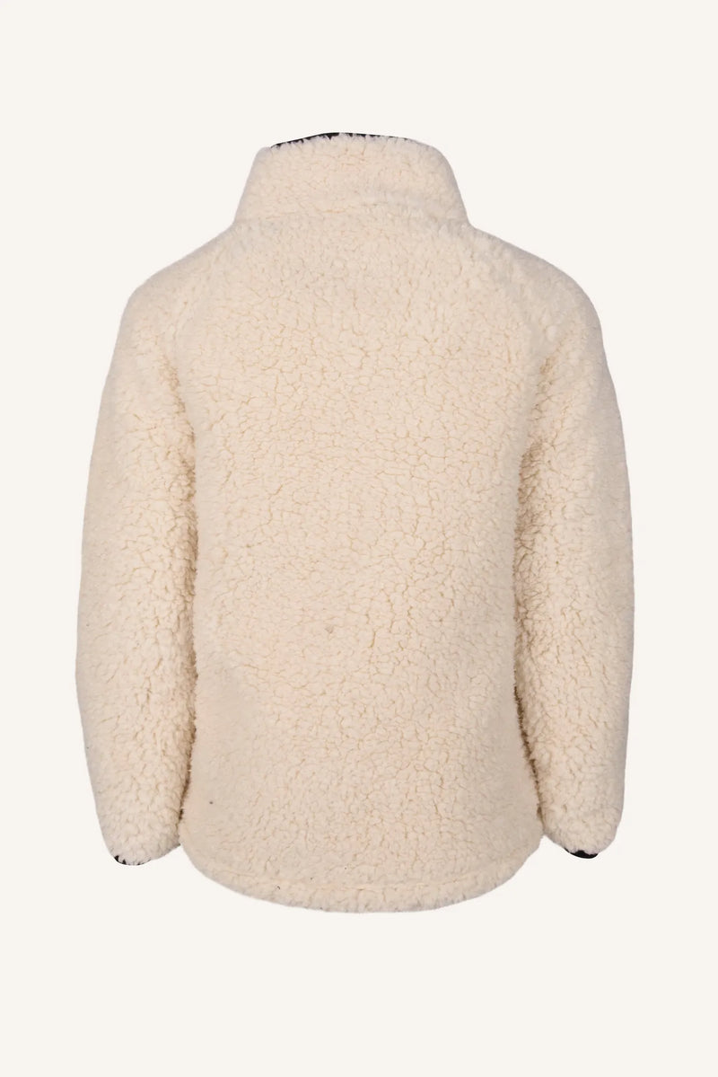KLÄPPEN PILE JACKET - OFFWHITE