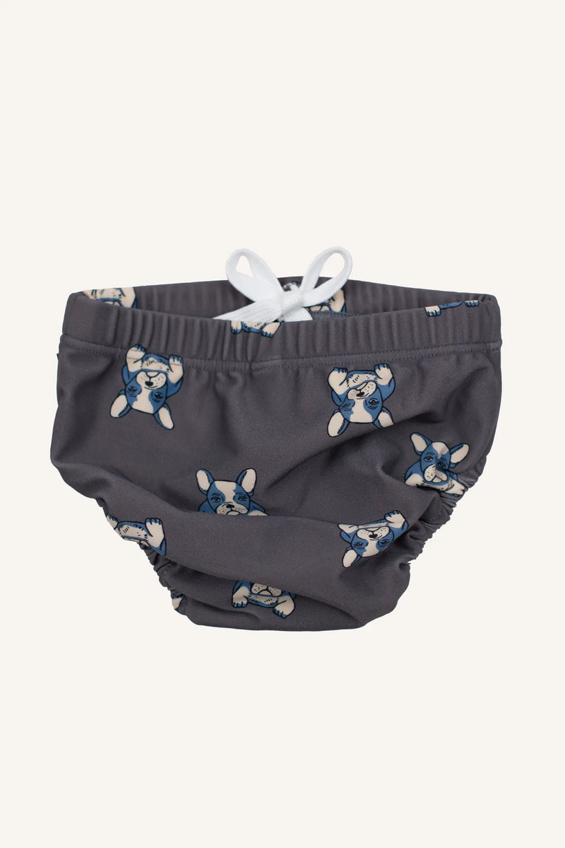 ASH BABY SWIM DIAPER - GREY/BLUE