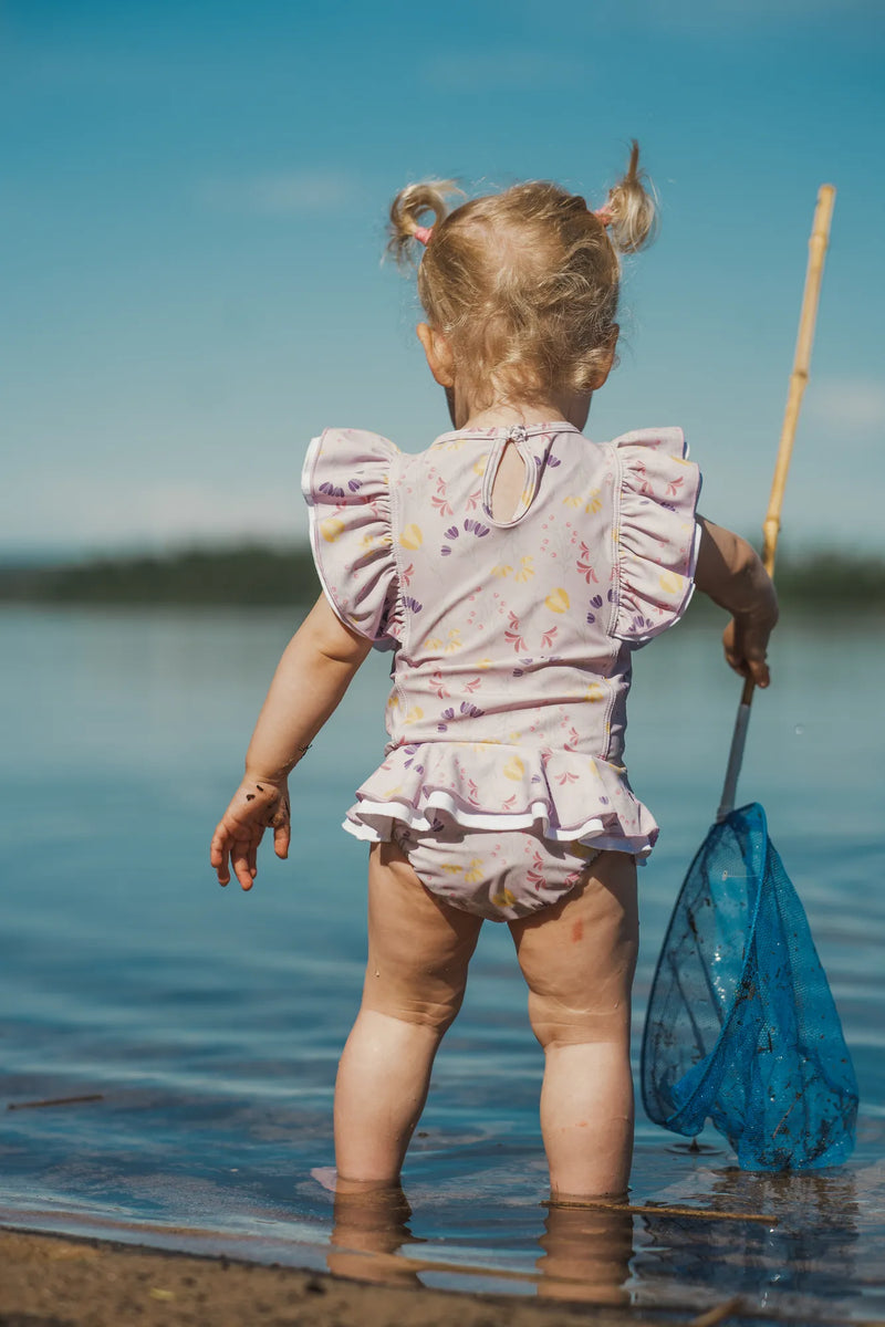 JUDITH SWIMSUIT DIAPER - LAVENDER/YELLOW