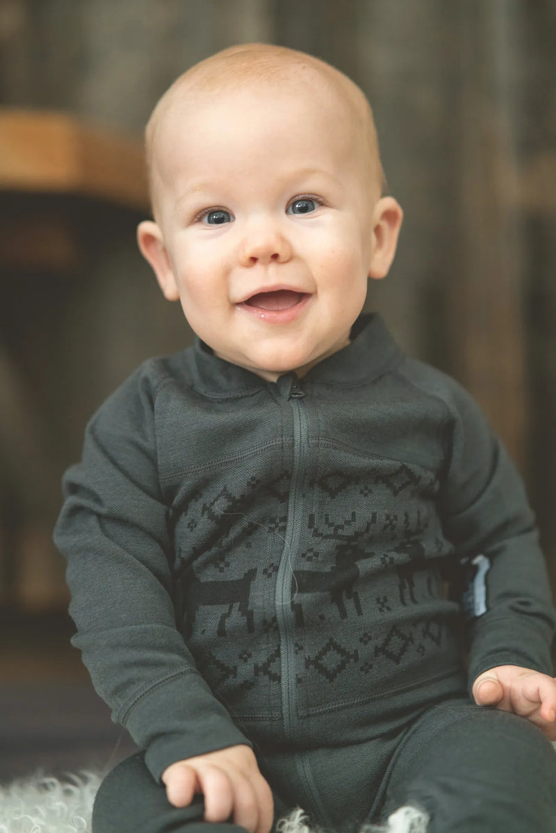 KÅBDALIS MERINO OVERALL - ANTHRACITE