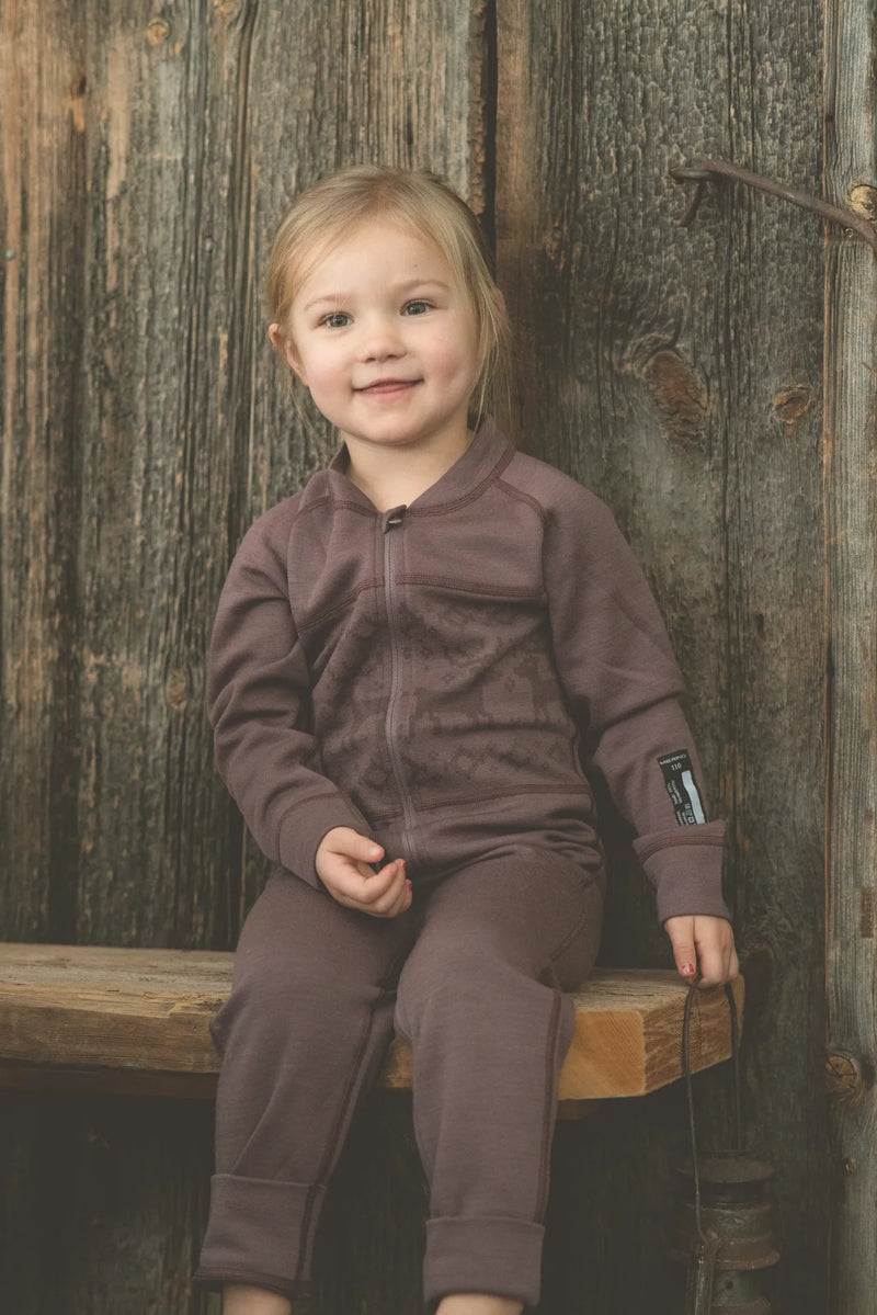 KÅBDALIS MERINO OVERALL - DUSTY MAUVE