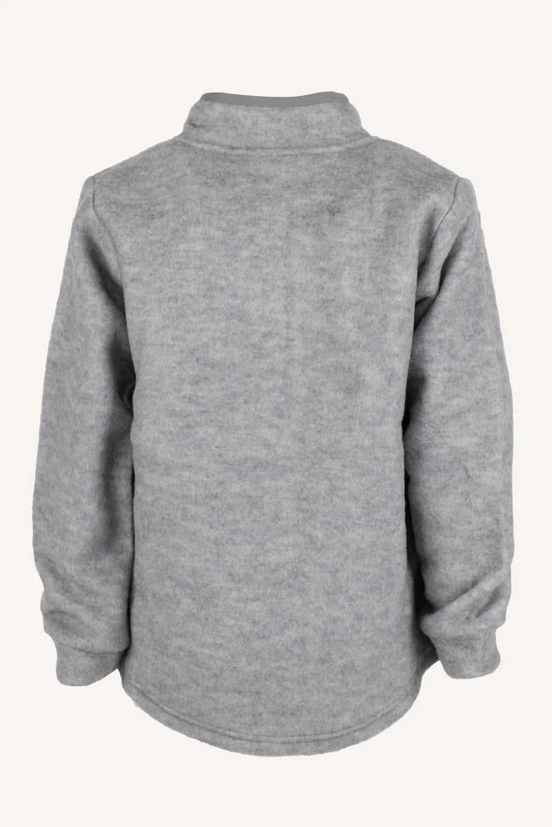 LOE WOOL JACKET - GREY MELANGE
