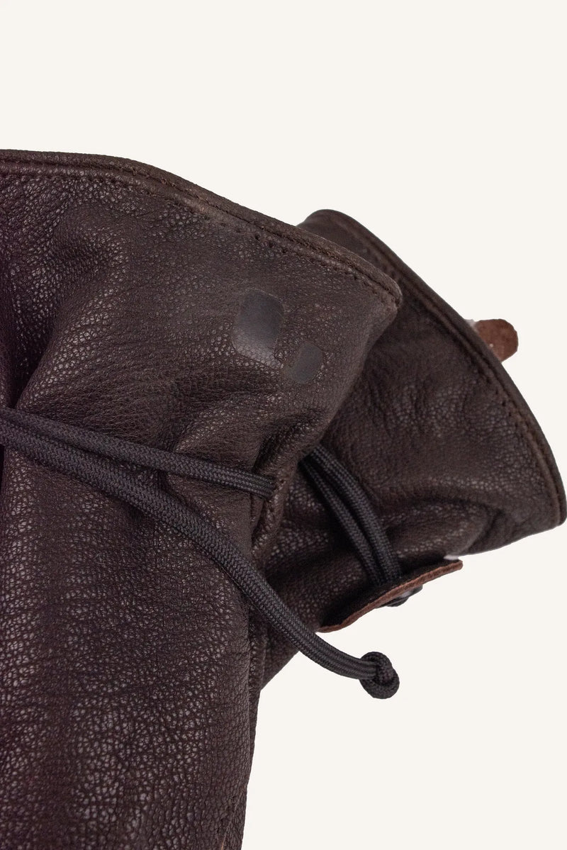 LUMI MITTEN - DARK BROWN