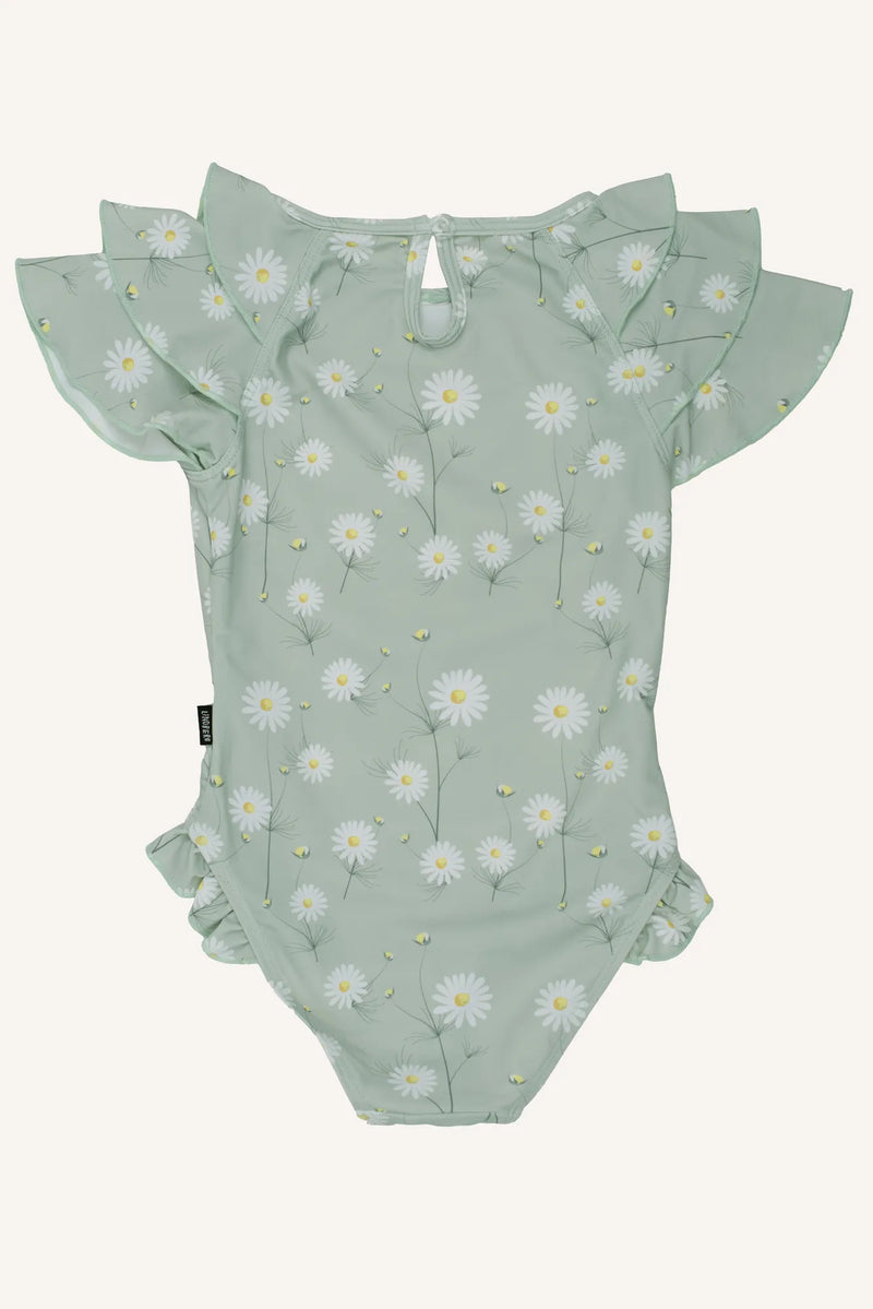 GRACIE SWIMSUIT - GREEN/WHITE