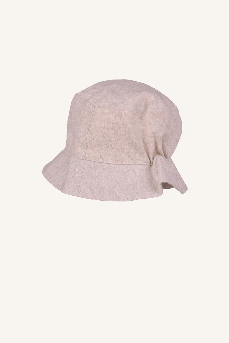 ROME LINEN HAT - BEIGE
