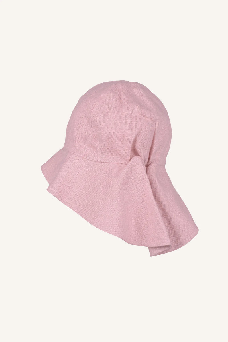 FLORENCE LINEN HAT - PINK