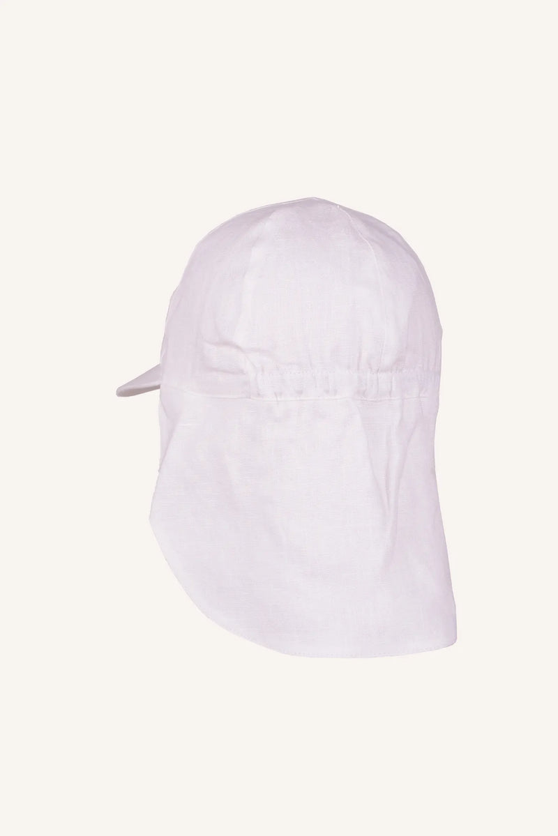VENICE LINEN HAT - WHITE