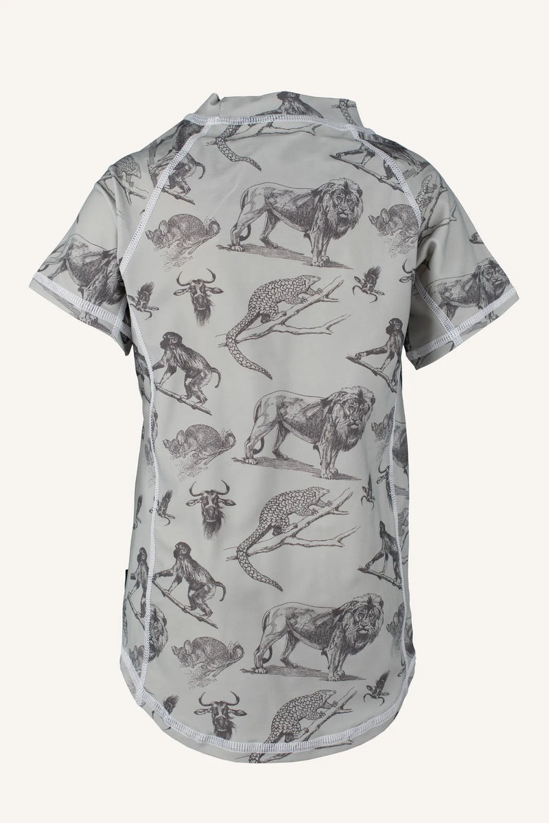 TOBAGO T-SHIRT - MINT GREEN/GREY
