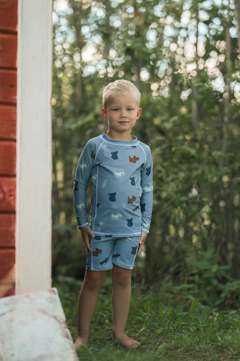 BERMUDA TRUNKS - BLUE/LIGHT BLUE