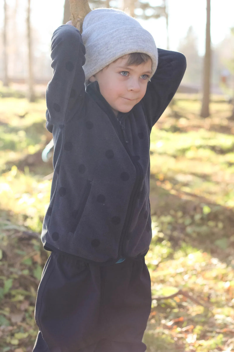 LULEÅ FLEECE JACKET - ANTHRACITE