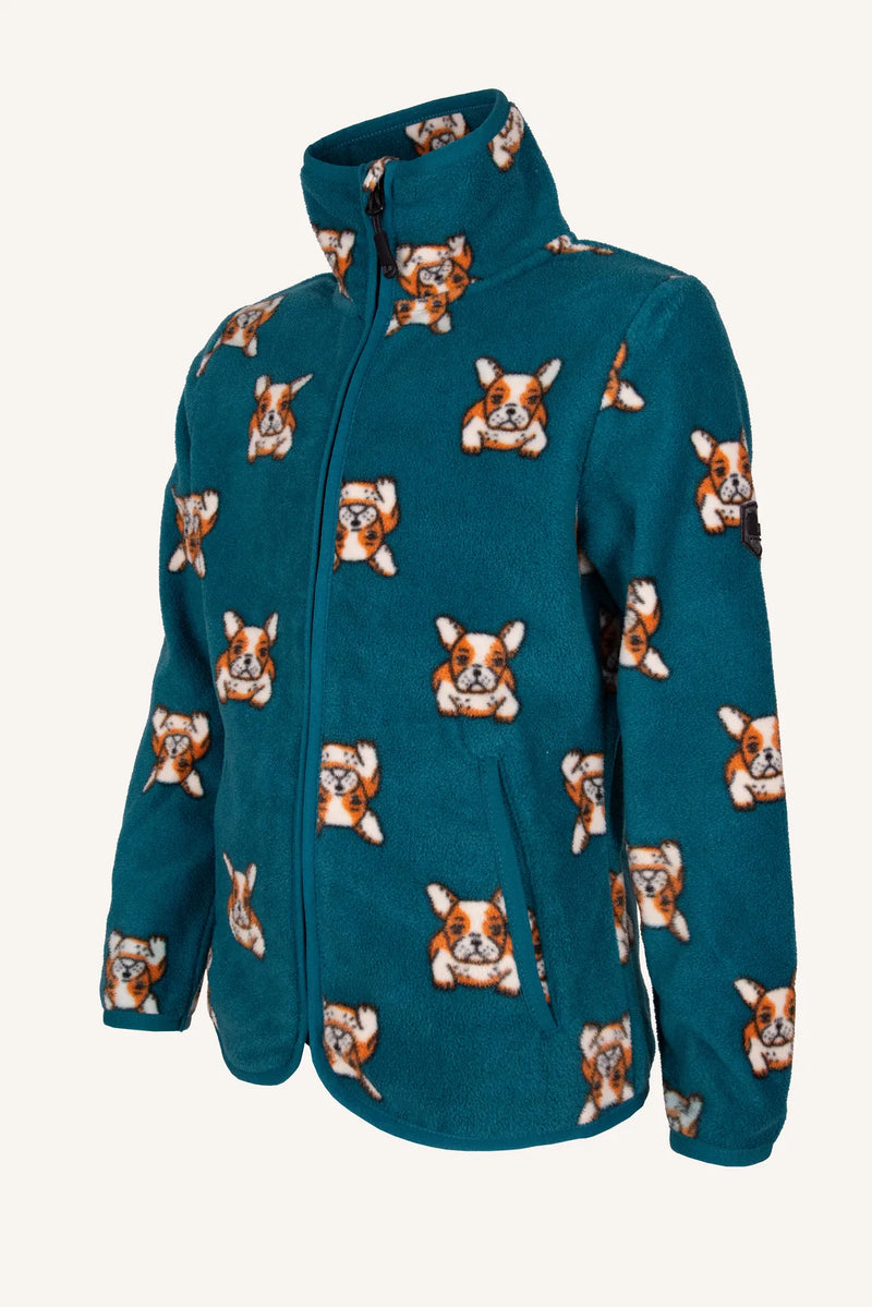 LULEÅ FLEECE JACKET - DARK TEAL