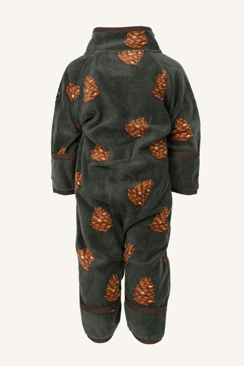 LULEÅ FLEECE BABY OVERALL - GREEN