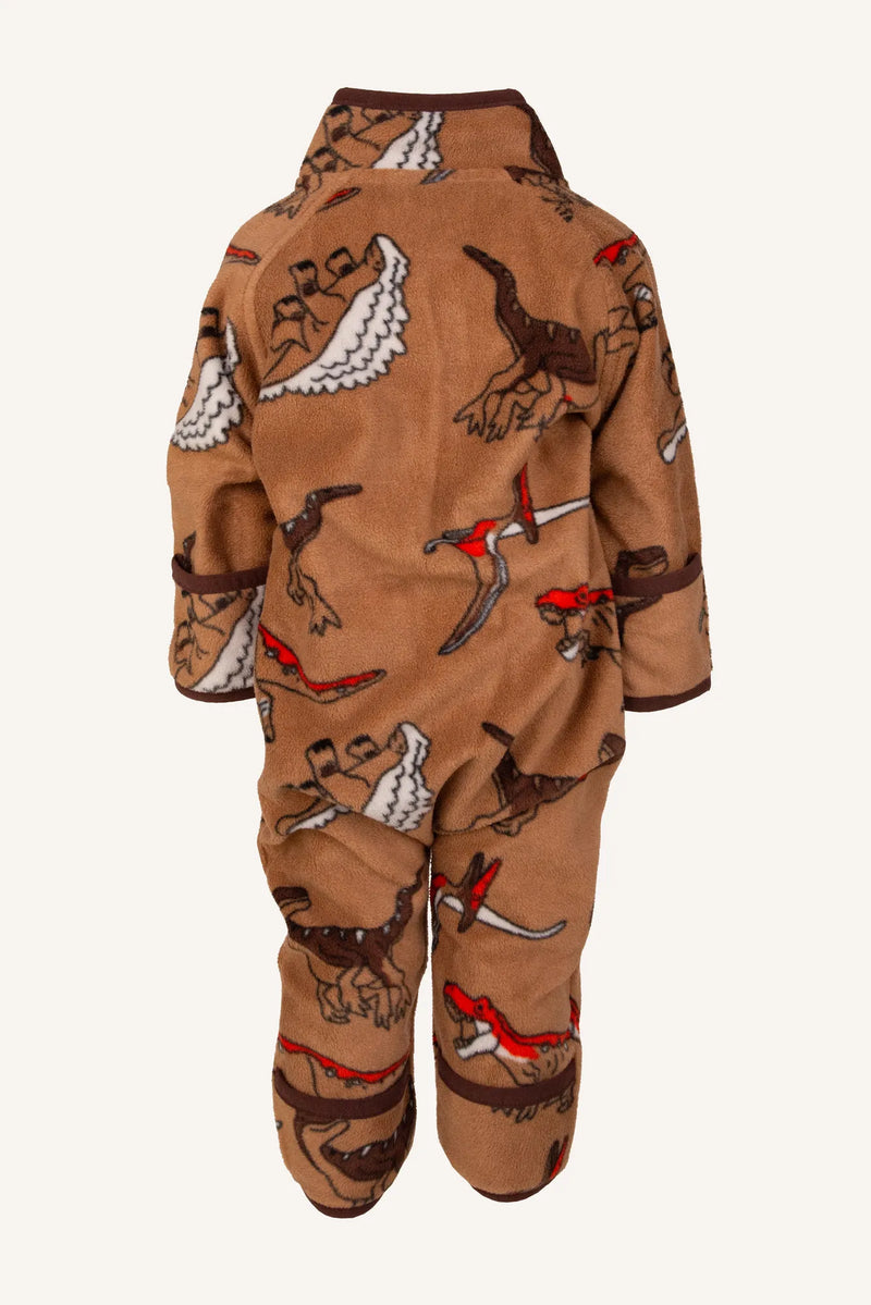 LULEÅ FLEECE BABY OVERALL - LIGHT BROWN