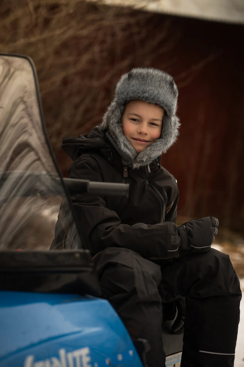 IGLOO HAT - BLACK/WHITE