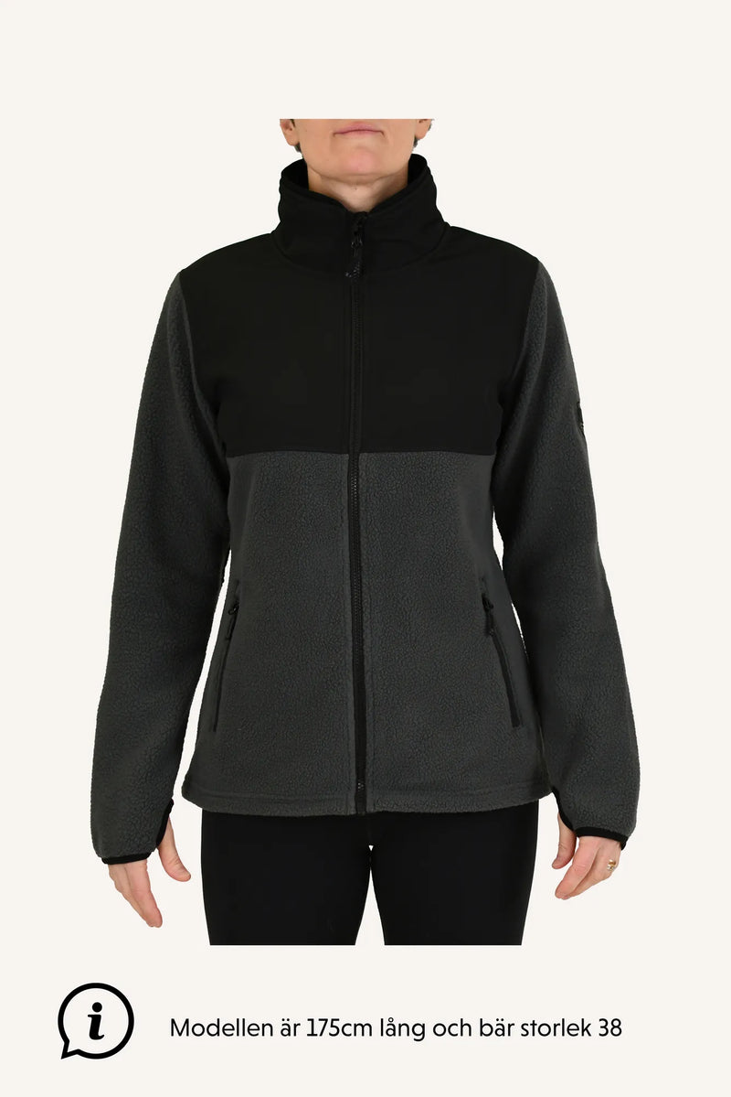 RAMUND PILE JACKET, WOMEN - ANTHRACITE